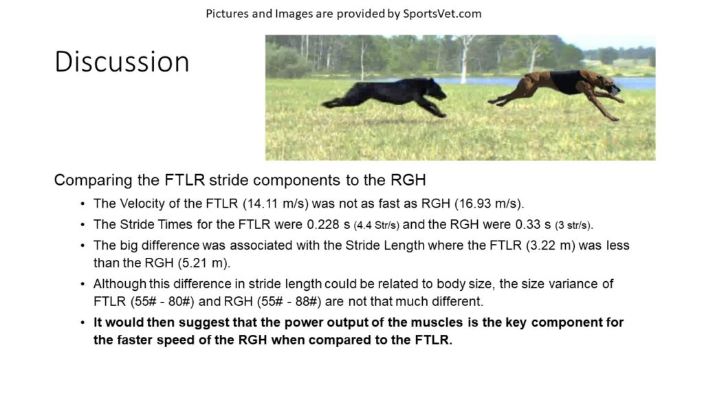 RGH versus FTLR Velocity Factors