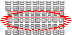 The abnormal contraction expands to surrounding fibers